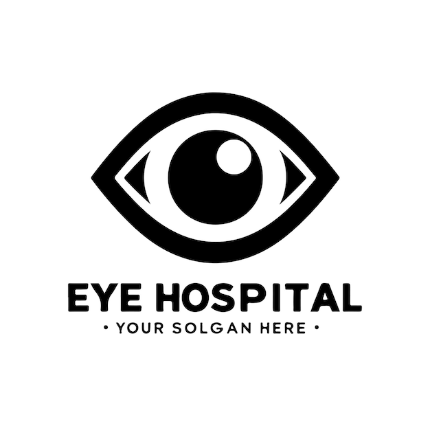 Eye hospital Logo Template Design Vector Emblem Design Concept Creative Symbol Icon