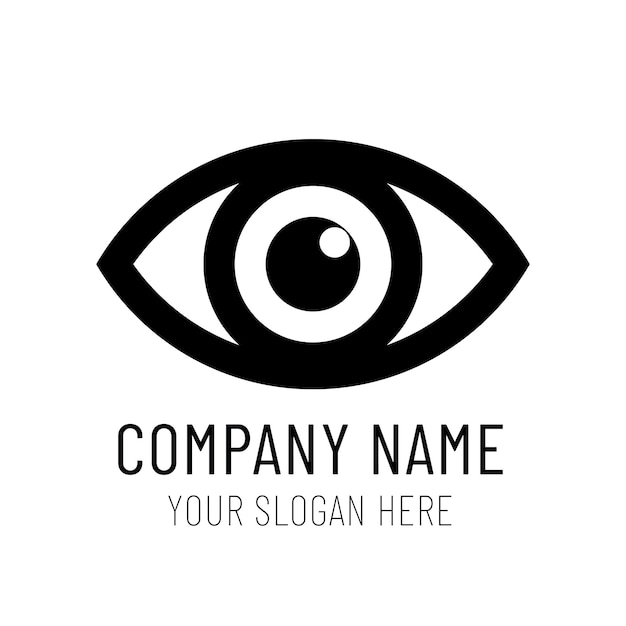 Eye icon logo. Look and Vision icons. Vector