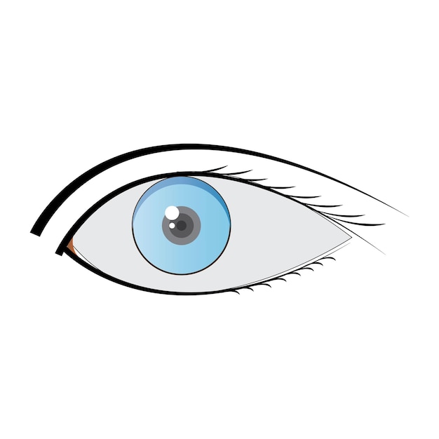 Modello di disegno vettoriale del logo dell'icona dell'occhio