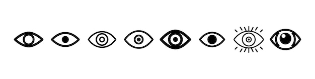 Eye icon set