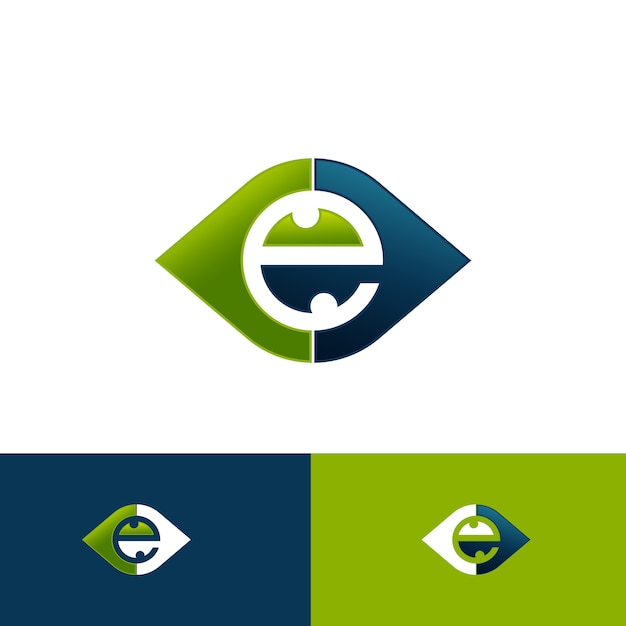 Eye icon vector in modern flat style for web graphic and mobile design