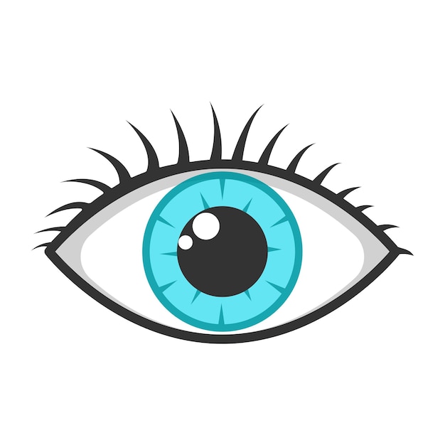 Eye icon vector on trendy style for design and print