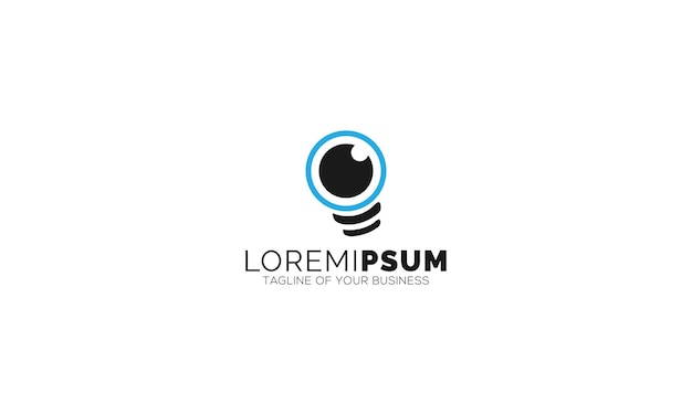eye lamp logo design, smart lights logo
