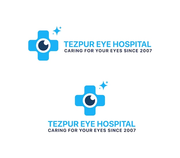 Logo dell'occhio disegno del logo vettoriale astratto, logo per la cura degli occhi logo dell'occhio, design del logo