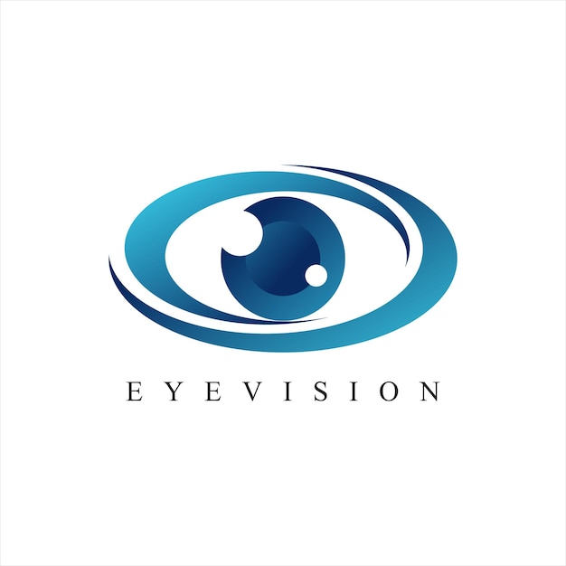 eye logo design template vector