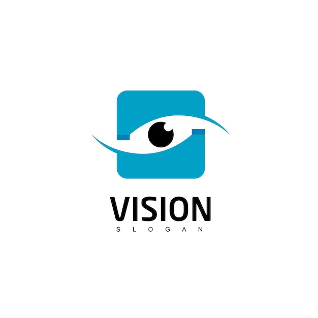 Vector eye logo design template