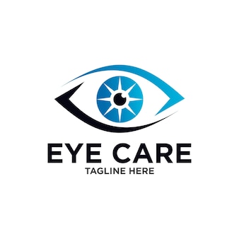 Modello di progettazione del logo dell'occhio