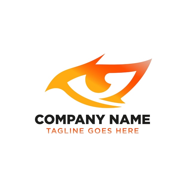 Vector eye logo template design