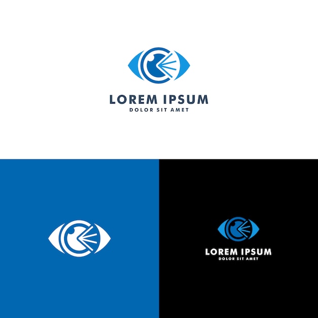 Шаблон логотипа eye