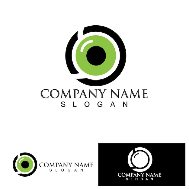 Vector eye logo vector symbol design