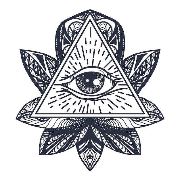 Eye on Lotus Tattoo