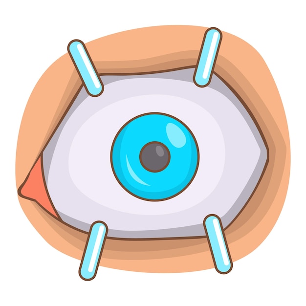 eye procedure icon cartoon illustration of eye vector icon for web design
