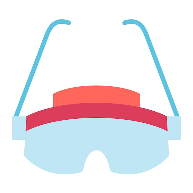 Vector eye protector icon style