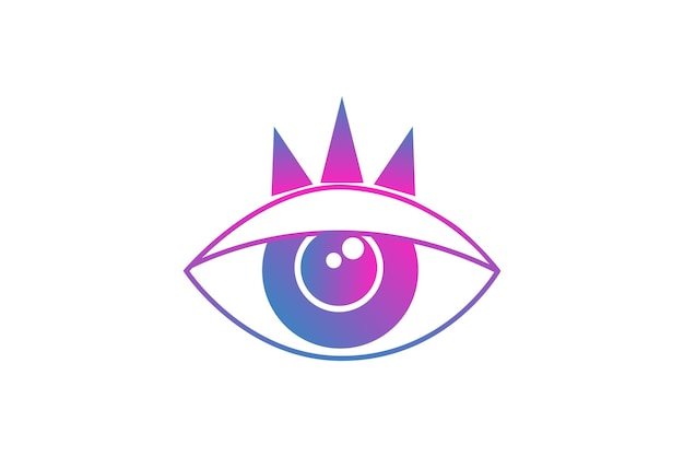 Eye Purple Fortune Sticker Design