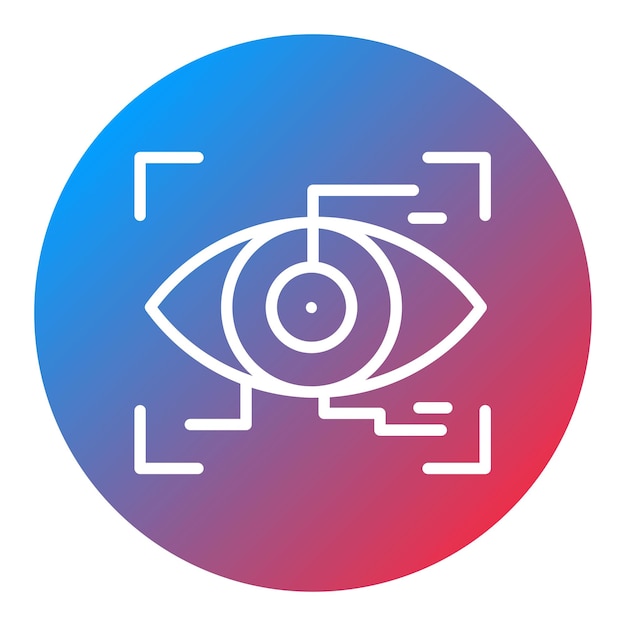 Eye Recognition icon vector image Can be used for Biometrics