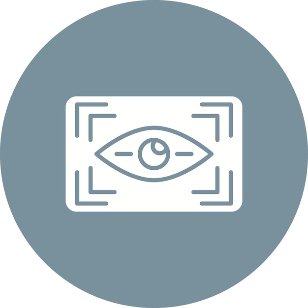 Immagine vettoriale dell'icona dello scanner oculare può essere utilizzata per l'internet delle cose
