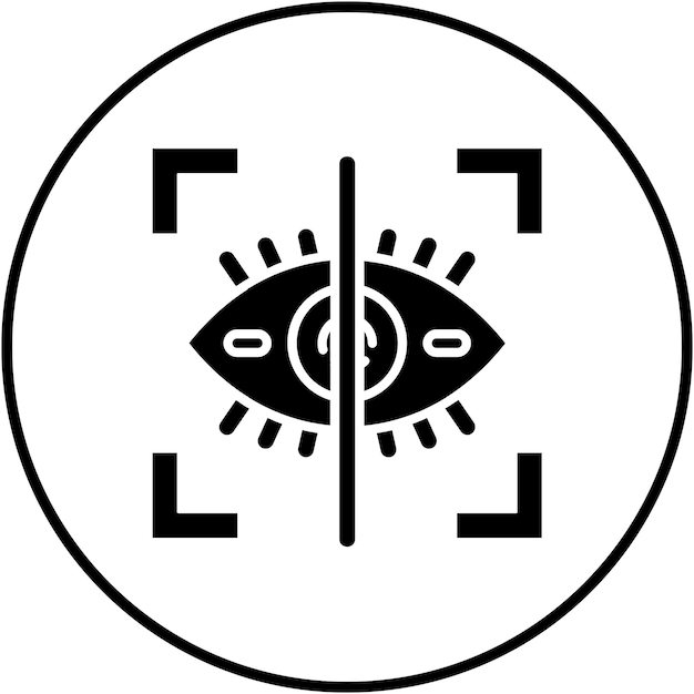 Eye Scanner vector icoon Kan worden gebruikt voor Technology iconeset