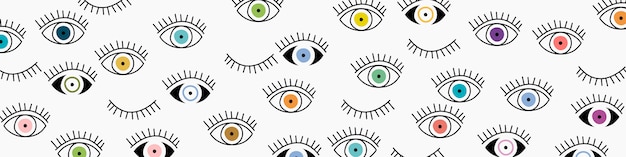 Eye seamless pattern.