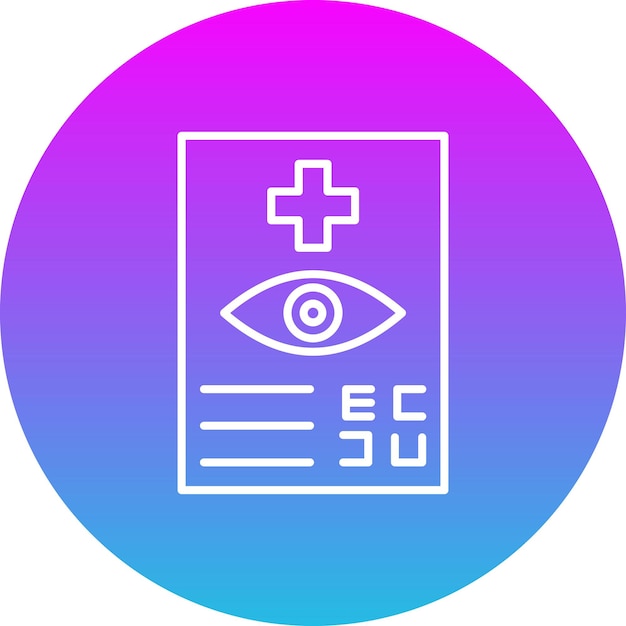 Vector eye test icon