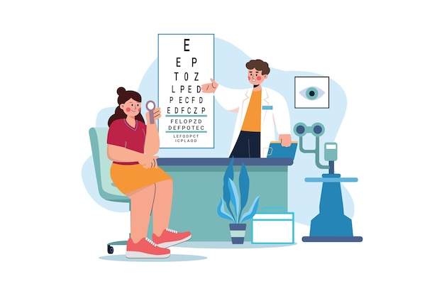 Vector eye test