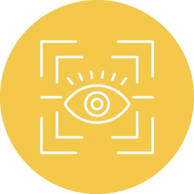 Vector eye tracking icon vector image can be used for virtual reality