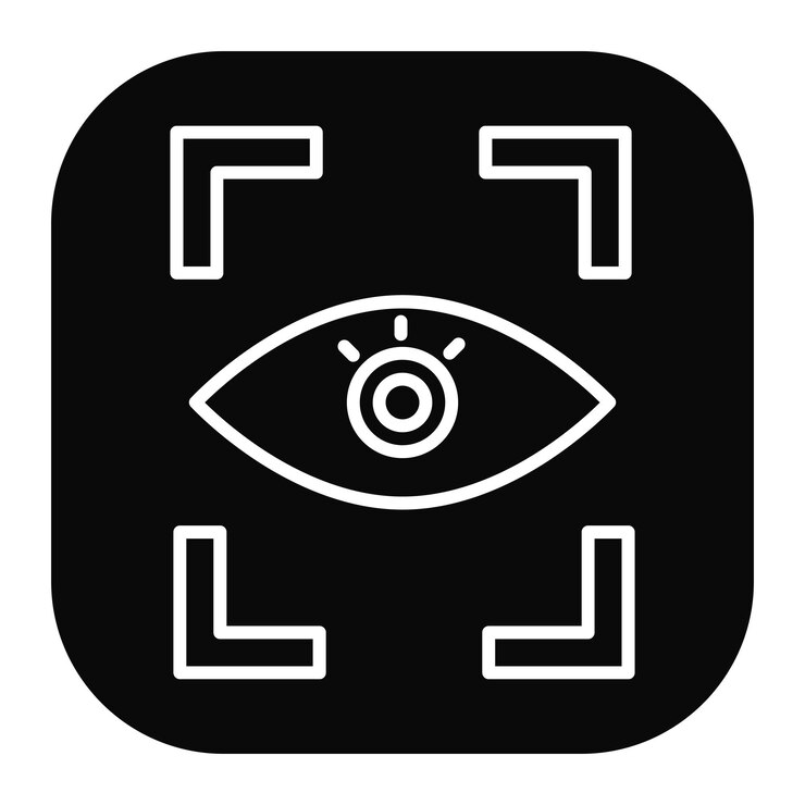 Vector eye tracking icon