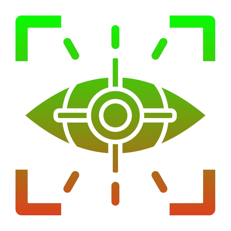 Vector eye tracking icon