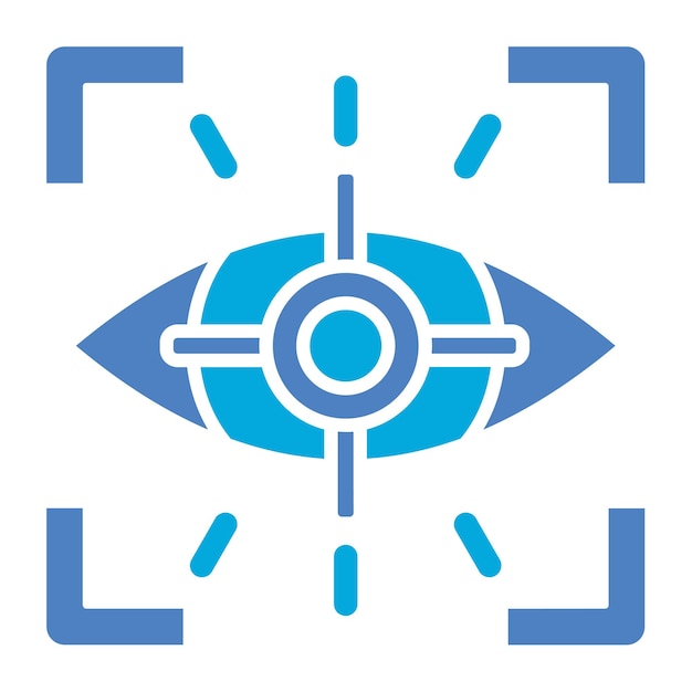 Вектор eye tracking icon