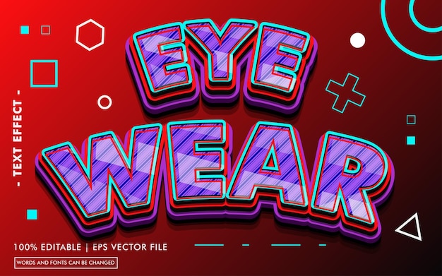 Eye war-teksteffectstijl