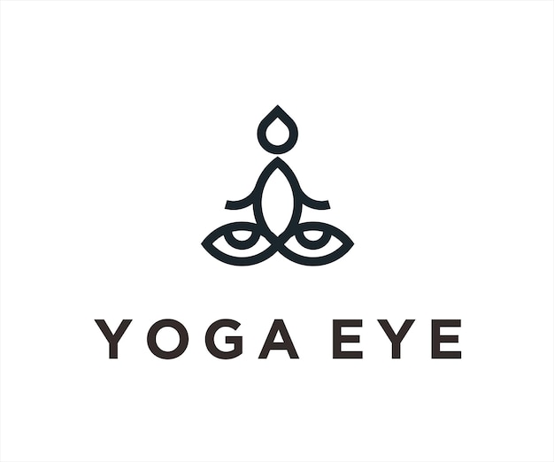 Disegni del logo dello yoga degli occhi