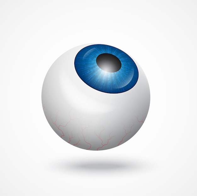 Vector eyeball icon.