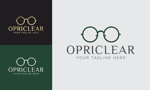 eyeglasses logo icon vector template design illustration