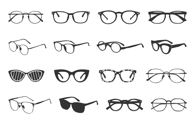 Vector eyeglasses silhouette glasses silhouette sunglasses silhouette eyeglasses clipart eyeglasses icon