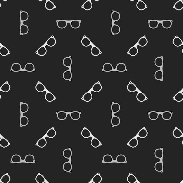 Vector eyeglasses vector concept seamless pattern