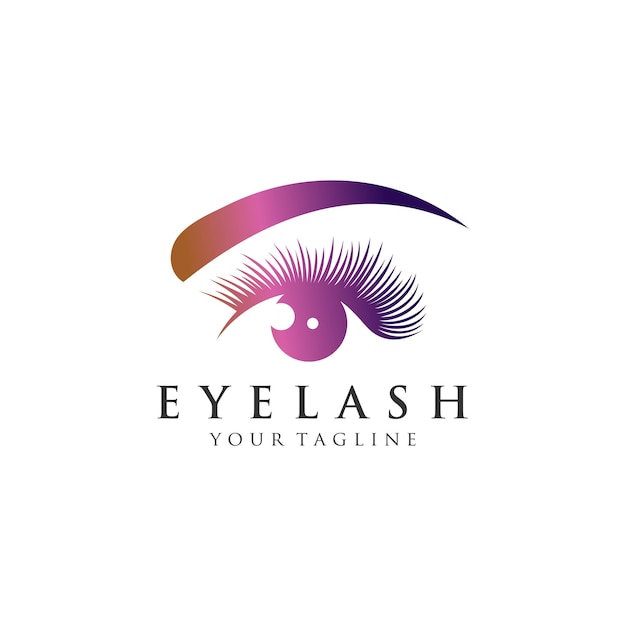 Eyelash extension logo   illustration