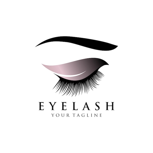 Eyelash extension logo   illustration