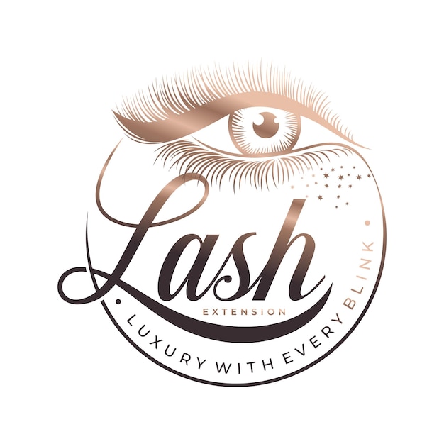 Vector eyelash logo