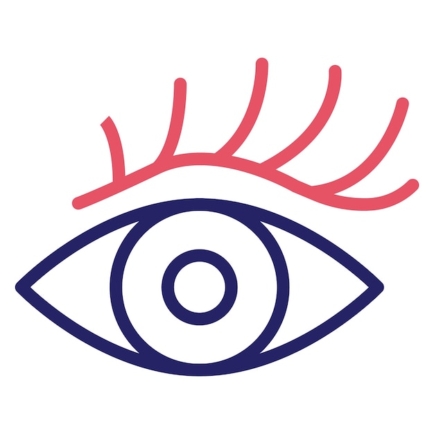 Vector eyelash vector icoon illustratie van cosmetics icoon set