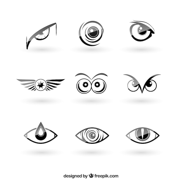 Eyes logos pack