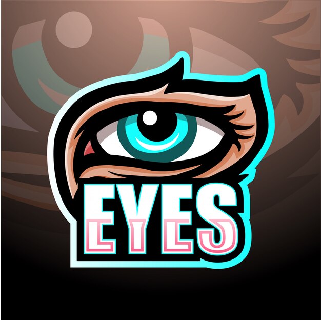 Eyes mascot esport illustration