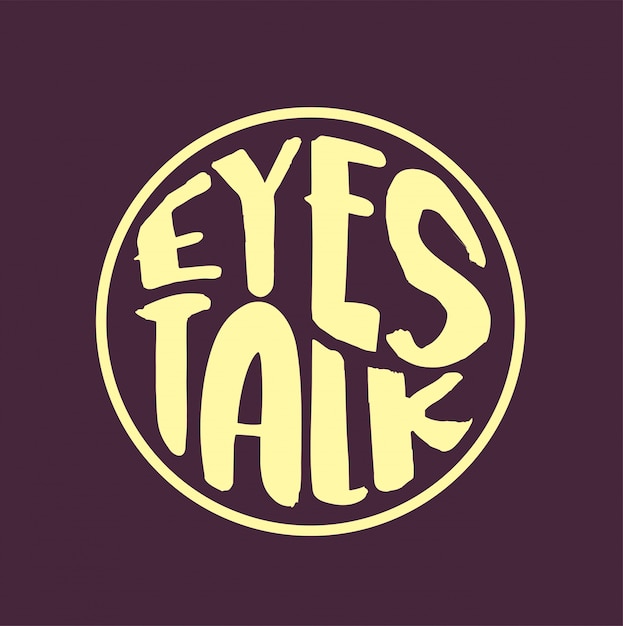 Eyes Talk-typografie