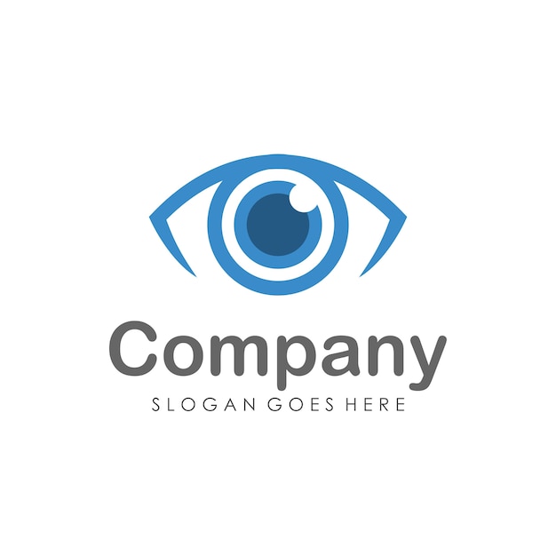 Шаблон дизайна логотипа глазного зрения