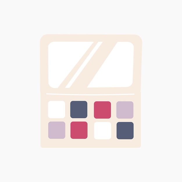 Eyeshadow palette illustration