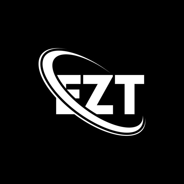 EZT logo EZT letter EZT letter logo ontwerp Initialen EZT logo gekoppeld aan cirkel en hoofdletters monogram logo EZT typografie voor technologiebedrijf en vastgoedmerk