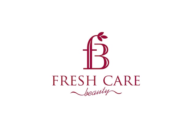 F B letter initial logo design mature modern company identity luxury icon symbol