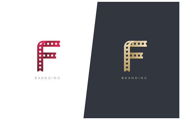 F brief Logo Vector Concept pictogram handelsmerk. Universeel F-logotypemerk