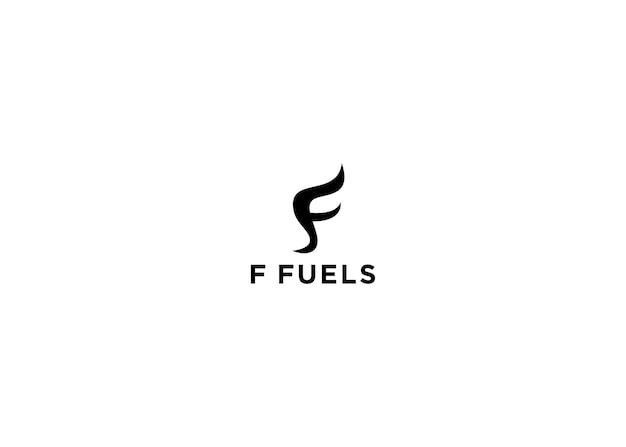 f fuels logo design vector illustration