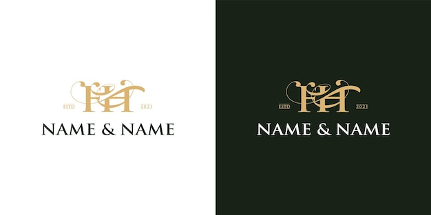 F H logo luxury design