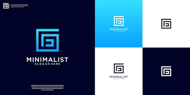 F 文字のイニシャル ロゴ テンプレート ベクトル モダンなアプリ エレガントなブランドデザイン