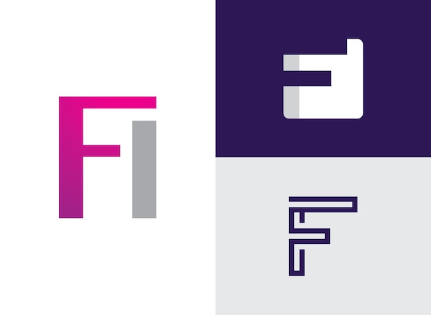 F Letter vector icon